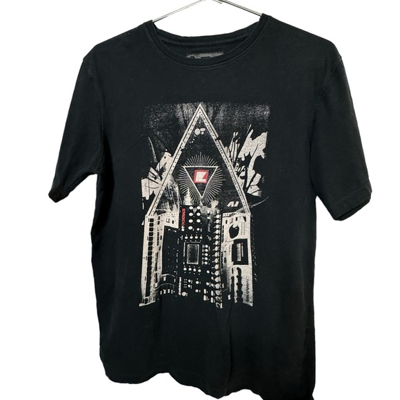 High End Belektron Music Guitar Band Knob House Men’s L T-Shirt DJ COLAB - Picture 1 of 7